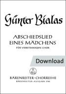 Abschiedslied eines Mädchens 