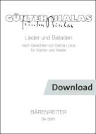 Lieder und Balladen nach Gedichten von Federicio Garcia Lorca Download