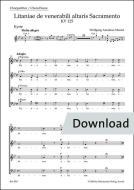 Litaniae de venerabili altaris sacramento KV 125 Download