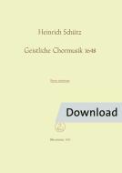 Geistliche Chormusik 1648 SWV 369-397 Download