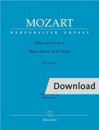 Missa brevis d-Moll KV 65 (61a) Download