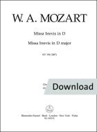 Missa brevis D-Dur KV 194 (186h) Download