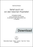Sehet euch vor vor den falschen Propheten 