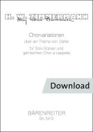 Chorvariationen über ein Thema von Hugo Distler 