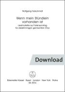 Wenn mein Stündlein vorhanden ist 