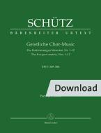 Geistliche Chor-Music SWV 369-380 Download