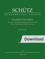Geistliche Chor-Music SWV 381-397 Download