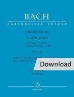 Johannes-Passion "O Mensch, bewein" BWV 245.2 Download