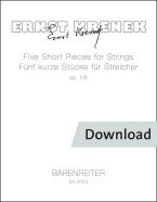 5 kurze Stücke für Streicher op. 116 
