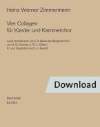 4 Collagen für Kammerchor und Klavier 