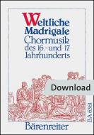 Weltliche Madrigale Download