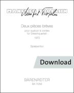 Deux pièces brèves pour quatuor a... Cordes 