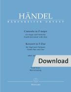 Konzert F-Dur op. 4/4 HWV 292 Download