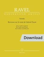 Sonate - Berceuse sur le nom de Fauré Download