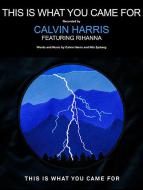 This Is What You Came For (feat. Rihanna) 