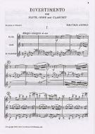 Divertimento For Wind Trio Op. 37 (Score) 