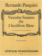 14 Sonaten für 2 bezifferte Bässe 