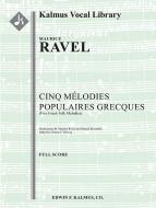 5 Melodies Populaires Grecques (5 Greek Folk Melodies) 