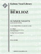 Summer Nights op. 7 (Les nuits d'ete): 5. Au Cimitiere: Clair de lune (transposed in C) 