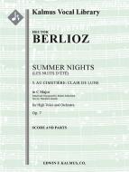 Summer Nights op. 7 (Les nuits d'ete): 5. Au Cimitiere: Clair de lune (transposed in C) 