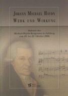 Johann Michael Haydn. Werk und Wirkung 
