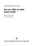 Sei nur stille zu Gott, meine Seele 