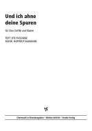 Und ich ahne deine Spuren 