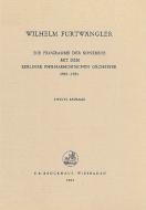 Programme der Konzerte mit dem Berliner Philharmonischen Orchester 