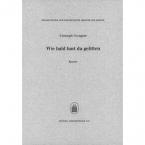 Wie bald hast du gelitten 