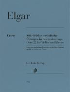 Sehr leichte melodische Übungen in der ersten Lage op. 22 
