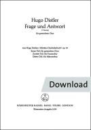 Frage und Antwort (Fragst du mich, woher die bange Liebe) 