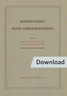 Kleine geistliche Konzerte Heft 10 SWV 305 