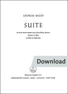 Suite en trois mouvements pour deux flutes douces (dessus et alto) ou flute et clarinette Download