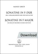 Sonatine für Blockflöte oder Oboe und Klavier 