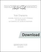 3 Chansons für 2 Soprane 