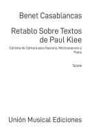 Retablo sobre textos de Paul Klee 