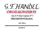 Orgel-Konzert Nr. 5 F-Dur op. 4/5 HWV 293 Standard