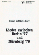 Lieder zwischen Berlin '77 und Nürnberg '79 