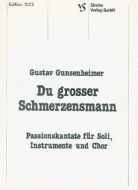 Du großer Schmerzensmann 