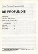 De profundis 