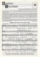 Berliner Chorblatt Nr. 16 