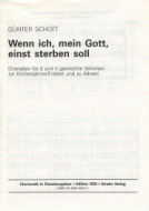 Wenn ich, mein Gott, einst sterben soll 