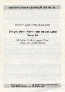 Singet dem Herrn 