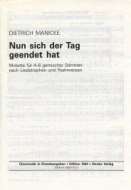 Nun sich der Tag geendet hat 