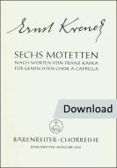 Sechs Motetten Download