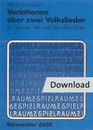 Variationen über 2 Volkslieder Download