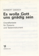 Es wolle Gott uns gnädig sein 