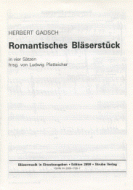 Romantisches Bläserstück in vier Sätzen 