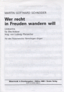 Wer recht in Freuden wandern will 