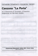 Canzona 'La Porta' 
